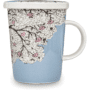 Tisanière - Fleurs d'amandier + filtre porcelaine