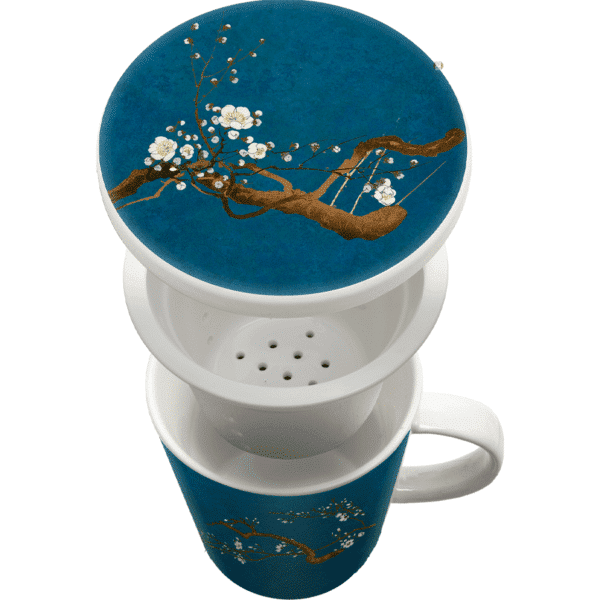 Tisanière - Hana bleu + filtre porcelaine – Image 2