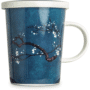 Tisanière - Hana bleu + filtre porcelaine