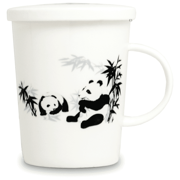 Tisanière - Panda + filtre porcelaine