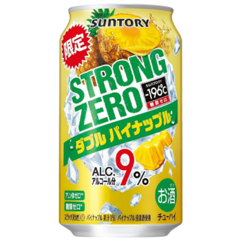 SUNTORY – Strong Zero Double Pineapple 9% [S] – 350ml