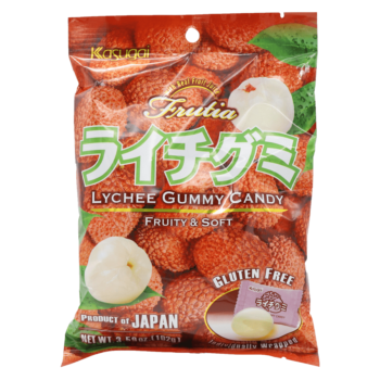 KASUGAI – Bonbon gummy Litchi – 102g