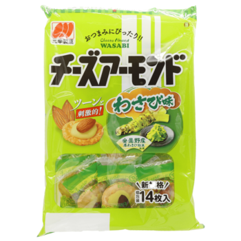 SANKO – Senbei Cheese & Almond wasabi – 44g