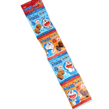 HOKURIKU – Doraemon Milk & Chocolate Cookies – Mini 4-Pack