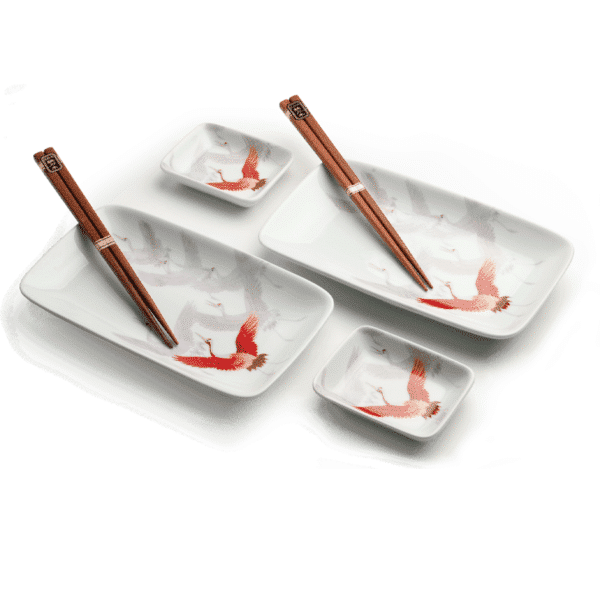 Coffret - Set à sushi Grue Cendrée - 6 pièces