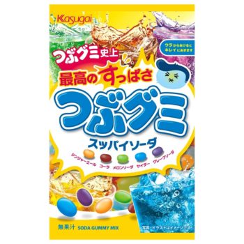 KASUGAI – Tsubu Gummy Suppai Soda – 70g