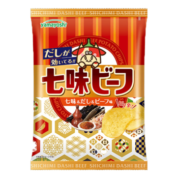 YAMAYOSHI – Potato Chips Shichimi Hot Pepper & Beef – 47g