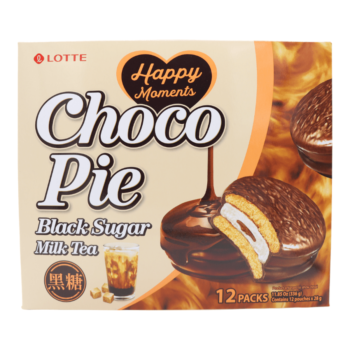 LOTTE – Choco Pie Black Sugar Milk Tea – 336g