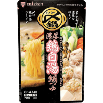 MIZKAN – Base pour hot-pot et Ramen Chicken Paitan Nabe – 750g