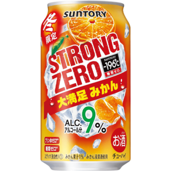 SUNTORY – Strong Zero Daimanzoku Mandarin Orange 9% [S] – 350ml