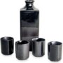 Coffret -  Ensemble à saké Noir - 5 pièces