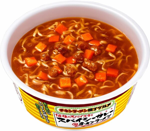 CUP NODDLES - Chicken Ramen Donburi 18 Spices Curry - 88g – Image 2