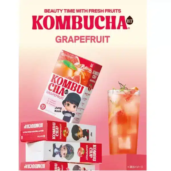 DAMTUH - Instant Kombucha Grapefruit x BT21 - 10 Sticks – Image 2