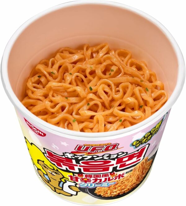 NISSIN - UFO Korean Style Creamy Carbo Bokkeum Myeon - 79g – Image 2
