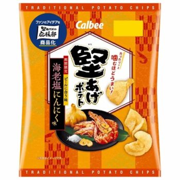 CALBEE – Potato chips Kata-age Crunchy Salted Shrimp & Garlic – 60g