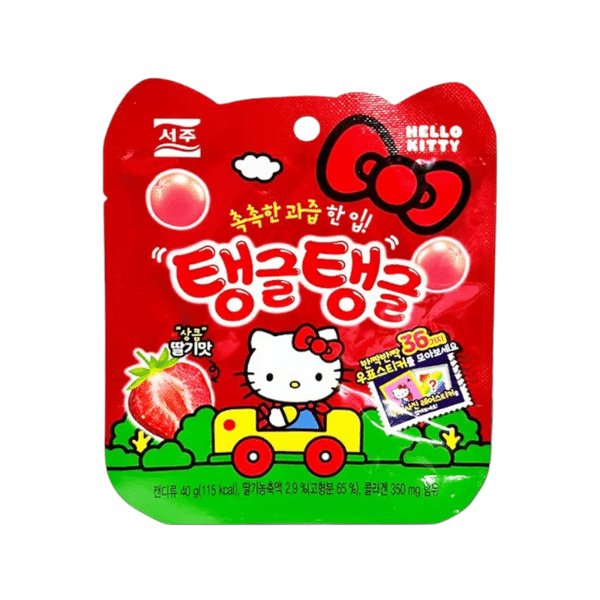SEOJU - Hello Kitty Strawberry Gummy With Sticker - 40g