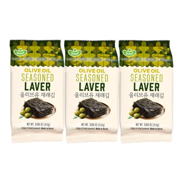 DELIEF - Algues grillées Huile d'Olive - 3x 4.5g